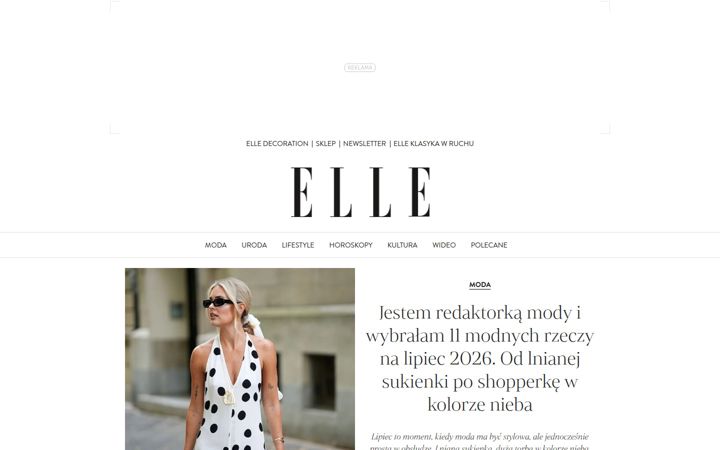 Screenshot of elle.pl