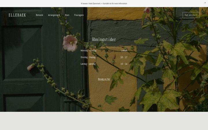 Screenshot van ellebaek.dk