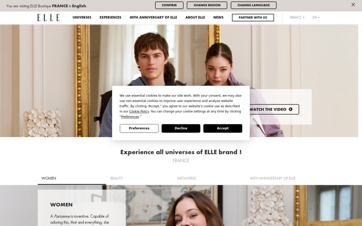 Screenshot of elleboutique.com
