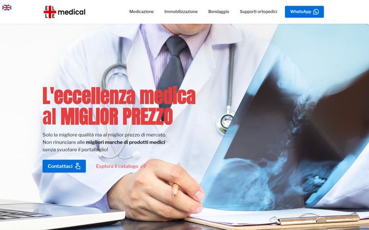 Skærmbillede af ellemedical.it