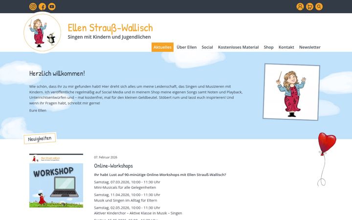 Zrzut ekranu ellen-strauss-wallisch.de