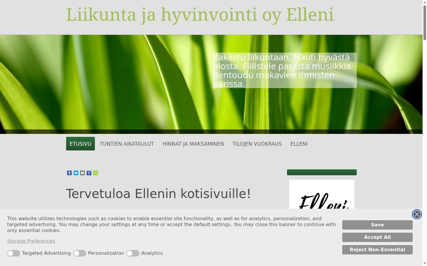 Sutikimo reklamjuostės, rodytos prieš bet kokią sąveiką, ekrano kopija