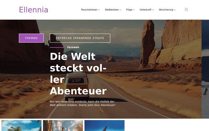Képernyőkép: ellennia-reisen.de