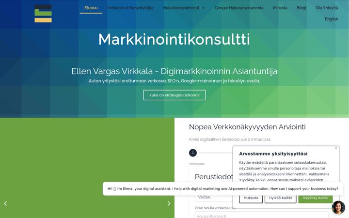 Screenshot di ellenvv.fi