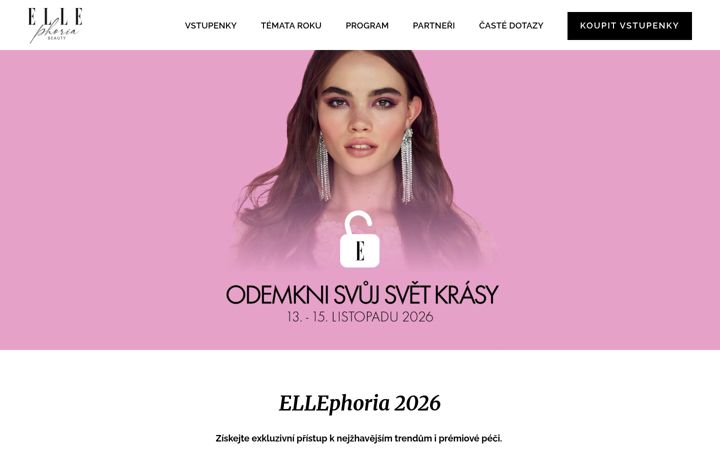 Screenshot von ellephoria.cz