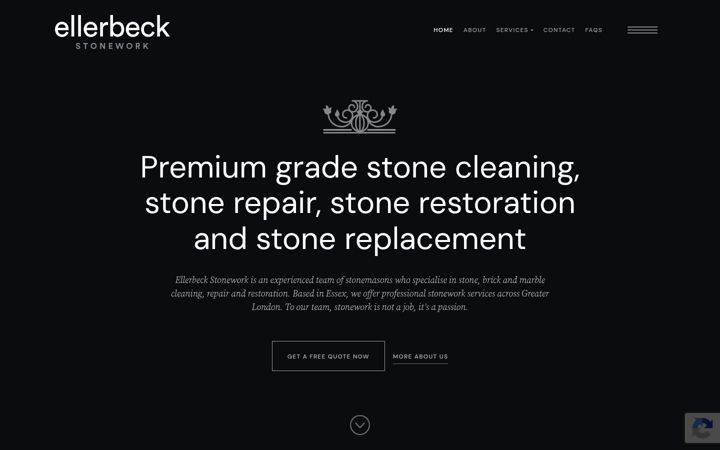 Screenshot of ellerbeckstonework.com