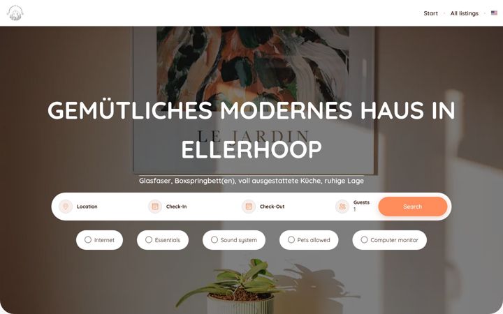 Ekraanipilt saidist ellerhoophaus.de
