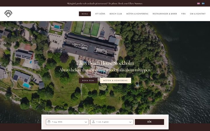 Screenshot of ellerybeachhouse.com