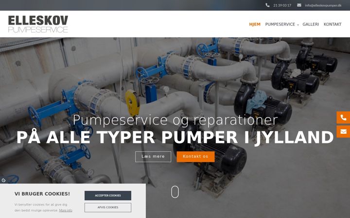 Screenshot ta' elleskovpumper.dk