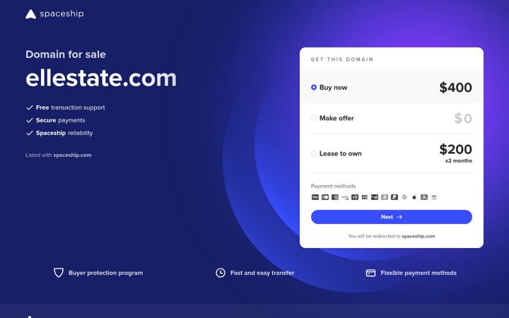 Screenshot of ellestate.com