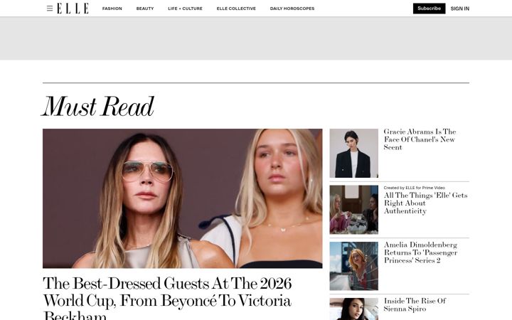Screenshot of elleuk.com