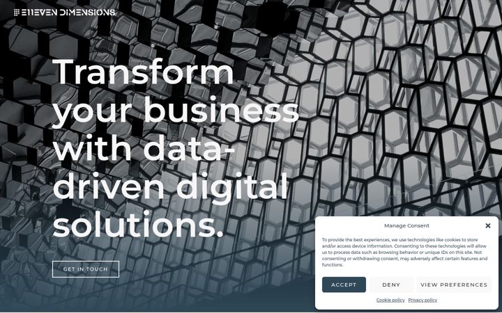 Screenshot of ellevendimensions.com