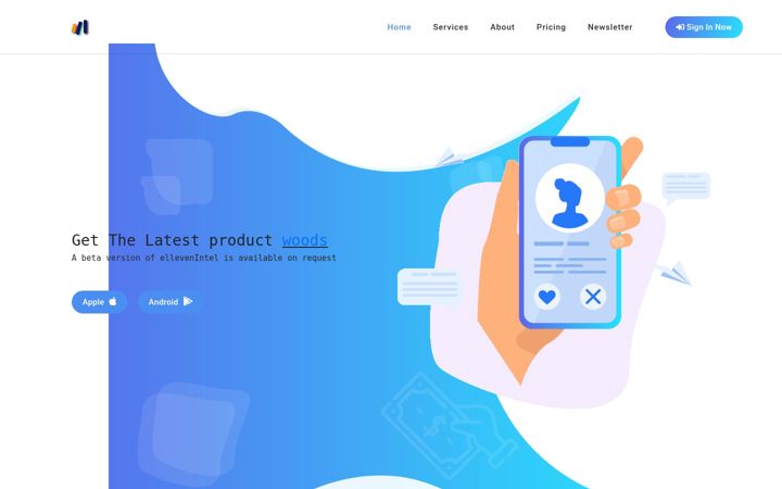 Screenshot of ellevenintel.com