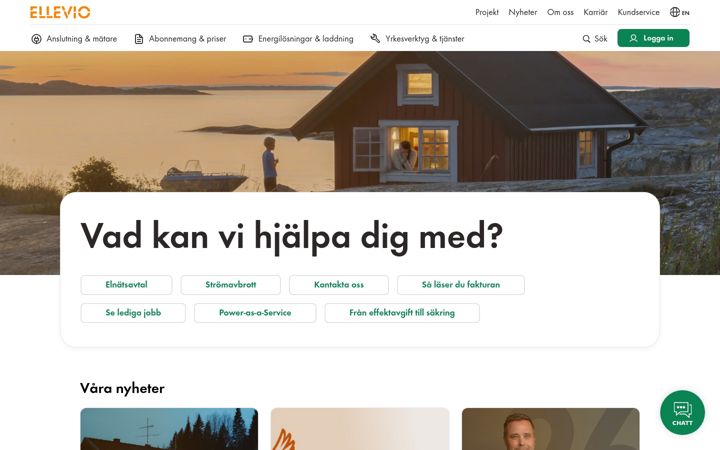 Skjermbilde av ellevio.se