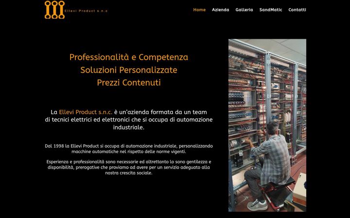 Screenshot of elleviproduct.it