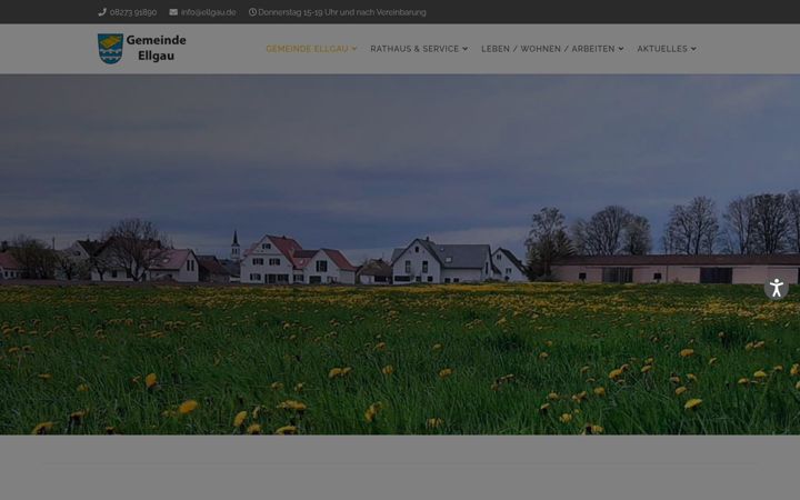 Screenshot von ellgau.de