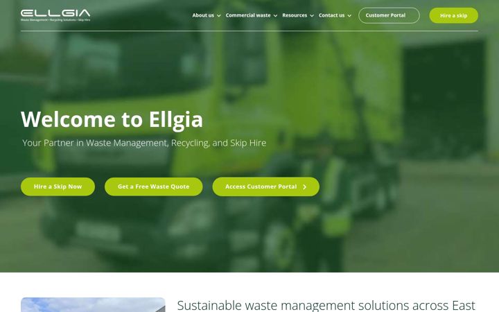 Screenshot von ellgia.co.uk