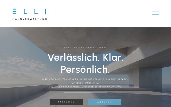 Screenshot von elli-hausverwaltung.de