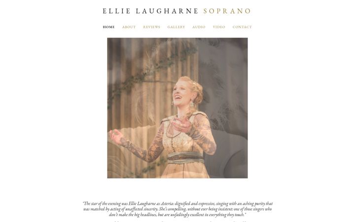 Screenshot von ellielaugharne.co.uk