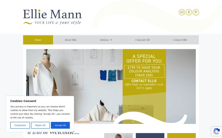 Screenshot von elliemann.co.uk