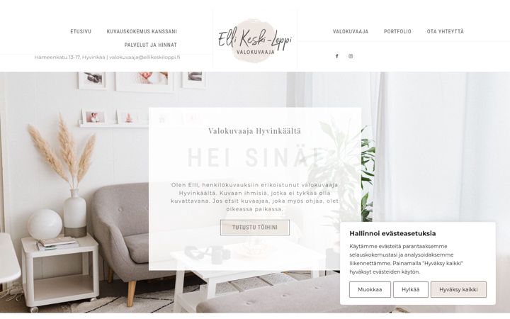 Screenshot di ellikeskiloppi.fi