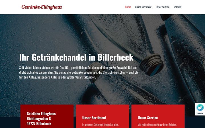 Skjámynd af ellinghaus-billerbeck.de