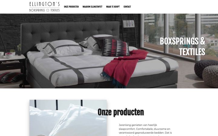 Snímek obrazovky ellingtons.nl