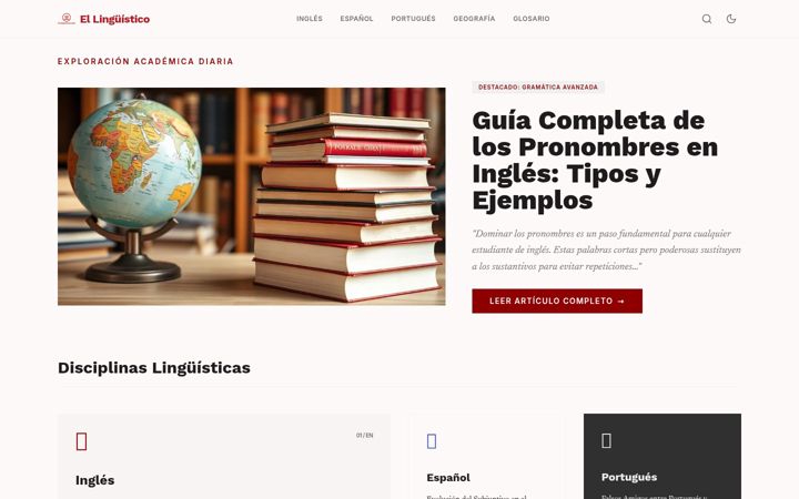 Screenshot of ellinguistico.com