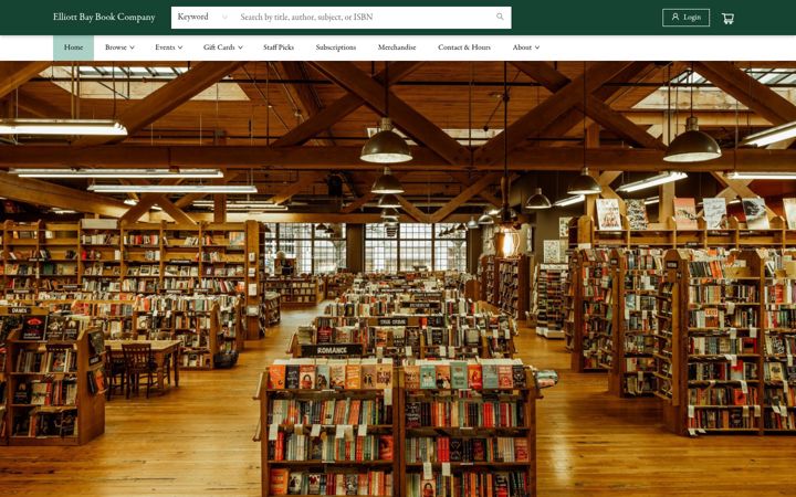 Screenshot von elliottbaybook.com