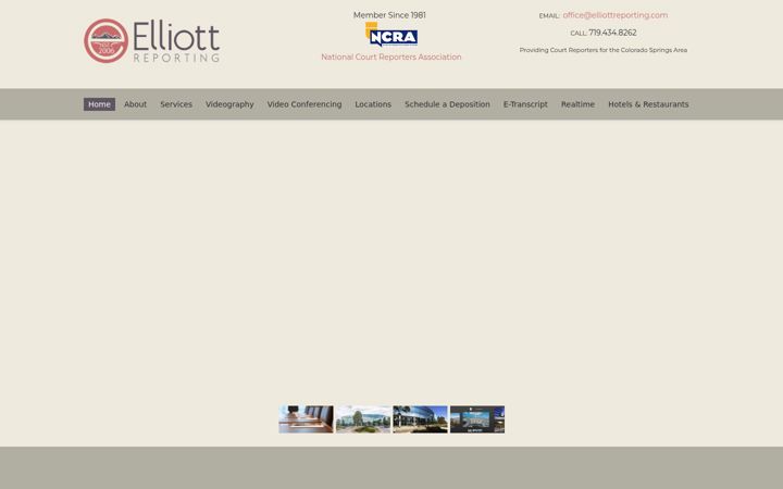 Screenshot of elliottreporting.com