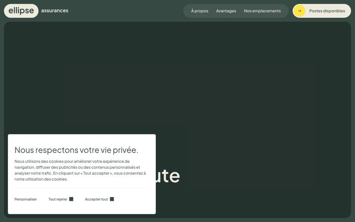 Captură de ecran a ellipserecrute.ca