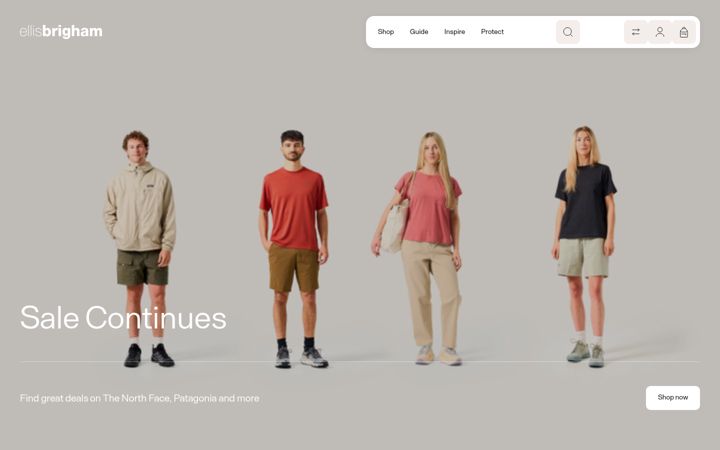 Screenshot of ellis-brigham.com