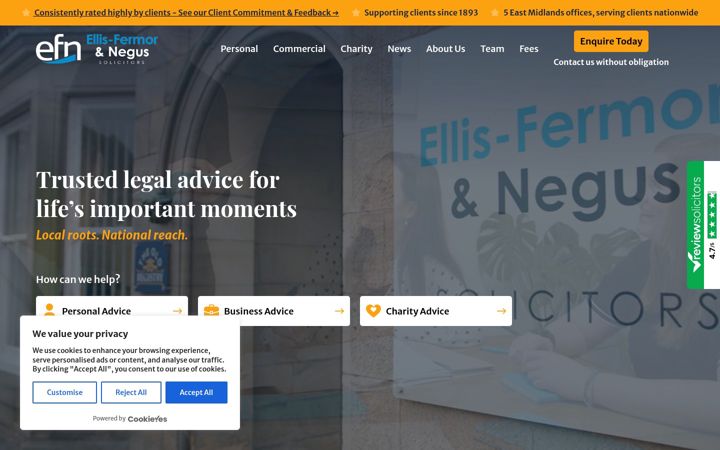 Screenshot von ellis-fermor.co.uk