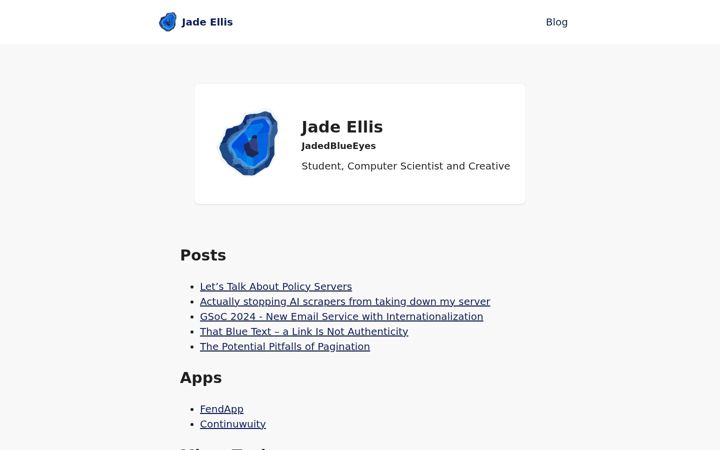 Screenshot of ellis.link