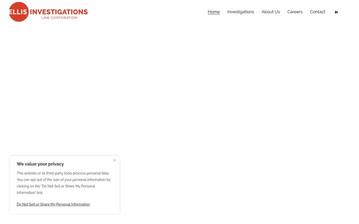 Screenshot of ellisinvestigations.com