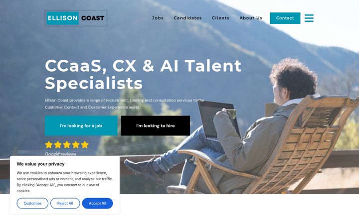 Screenshot of ellisoncoast.com