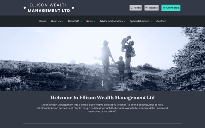 Screenshot von ellisonwealthmanagement.co.uk