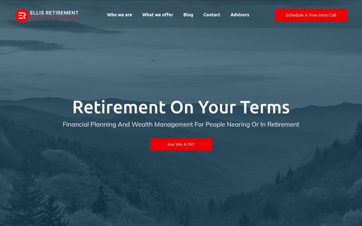 Screenshot of ellisretirement.com