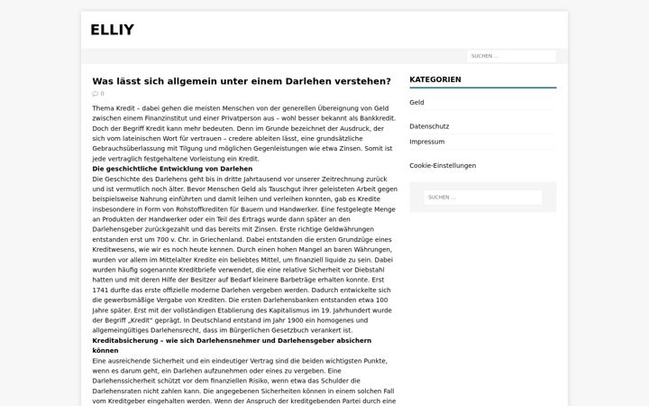 Screenshot of elliy.com