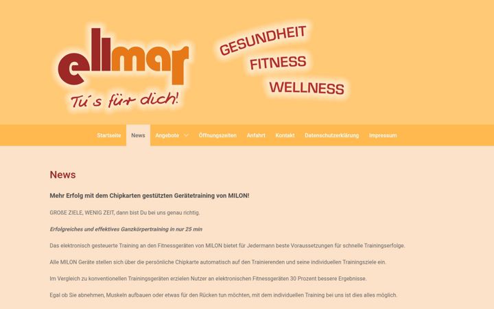 Ekrano kopija ellmar-fitness.de