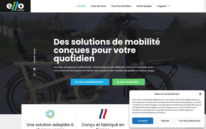 Screenshot of ello-mobilite.com