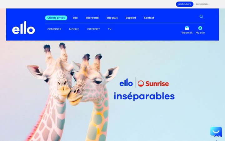Screenshot of ello.ch