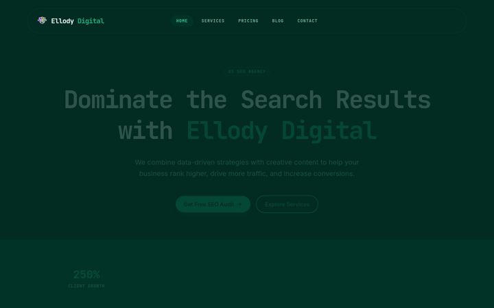Screenshot of ellodydigital.com
