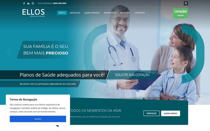 Snímek obrazovky ellosseguros.com.br