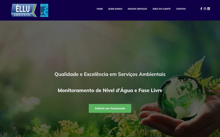 Snímek obrazovky elluambiental.com.br