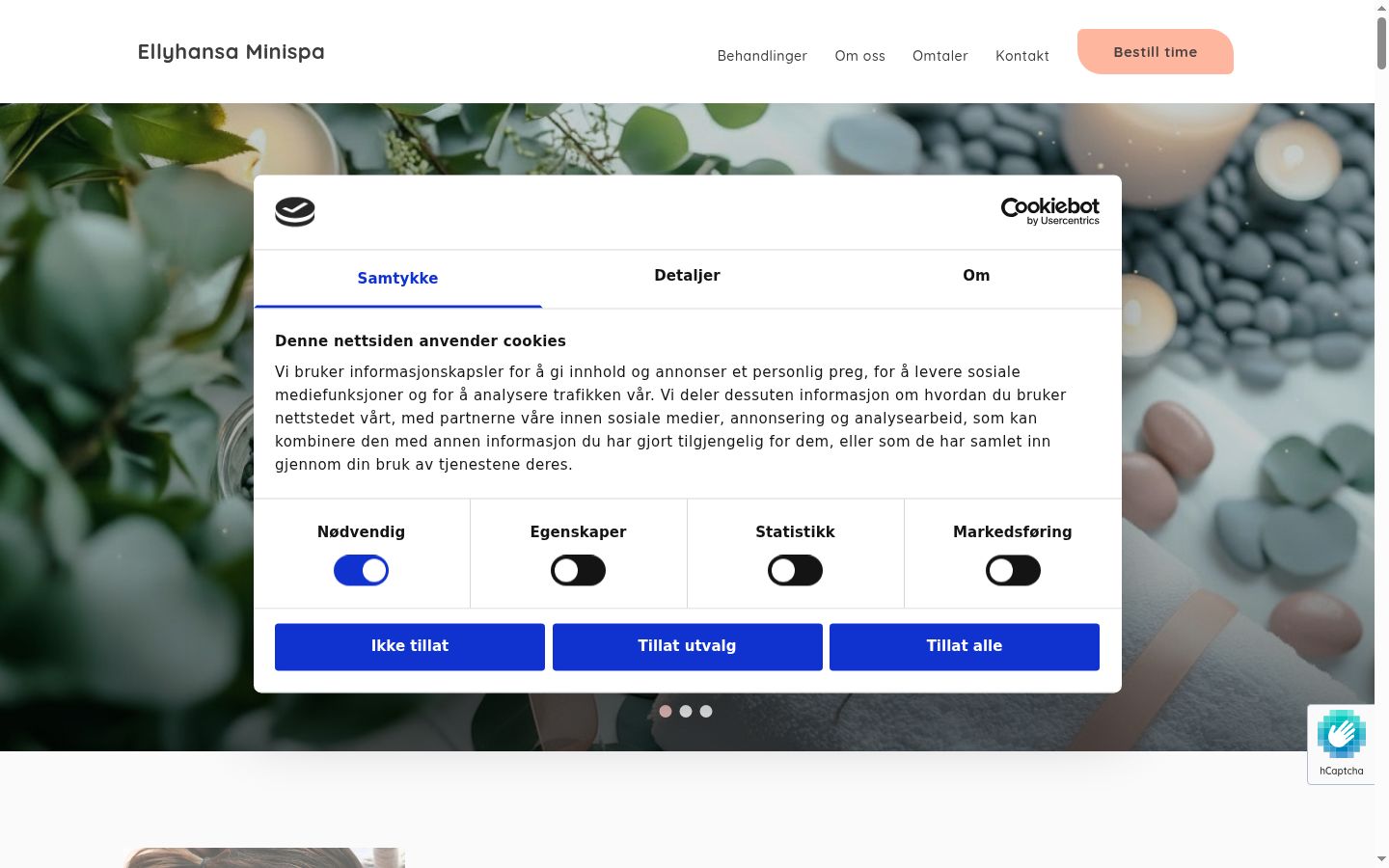 Sutikimo reklamjuostės, rodytos prieš bet kokią sąveiką, ekrano kopija
