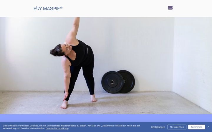 Screenshot of ellymagpie.fitness