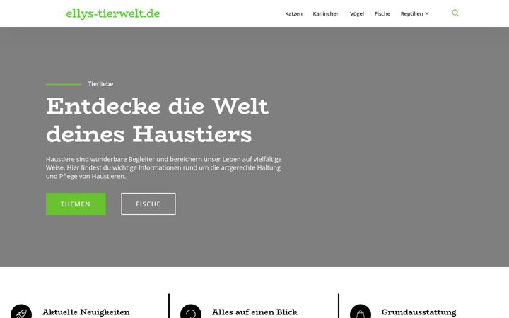 Screenshot von ellys-tierwelt.de