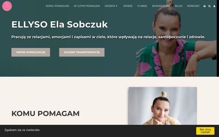 Snímek obrazovky ellyso.pl
