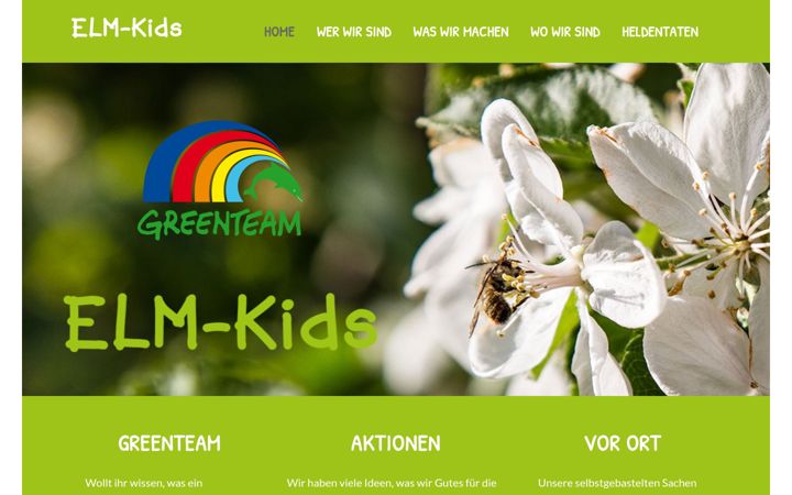 Ekrano kopija elm-kids.de